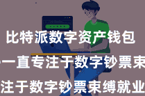 比特派数字资产钱包 Bitpie一直专注于数字钞票束缚就业