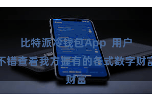 比特派冷钱包App 用户不错查看我方握有的各式数字财富