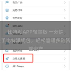 比特派APP轻量版 一分钟上手比特派钱包，轻松管理多链资产