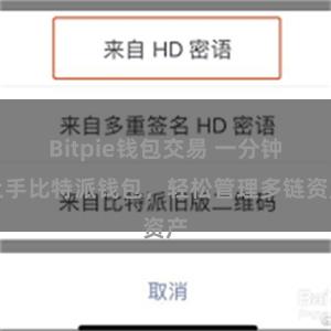 Bitpie钱包交易 一分钟上手比特派钱包，轻松管理多链资产