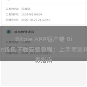 Bitpie APP客户端 Bitpie钱包下载安装教程：上手简易指南