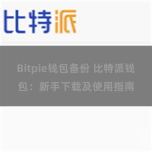 Bitpie钱包备份 比特派钱包：新手下载及使用指南