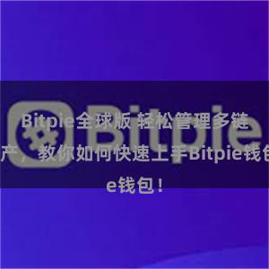 Bitpie全球版 轻松管理多链资产，教你如何快速上手Bitpie钱包！