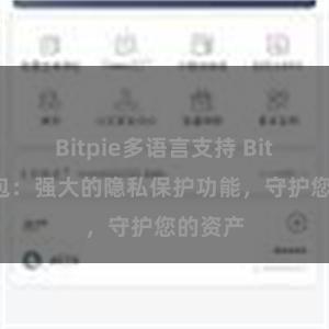 Bitpie多语言支持 Bitpie钱包：强大的隐私保护功能，守护您的资产