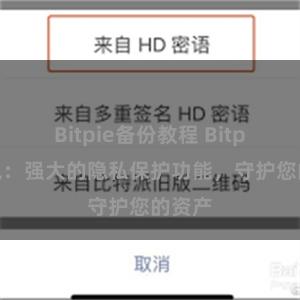 Bitpie备份教程 Bitpie钱包：强大的隐私保护功能，守护您的资产