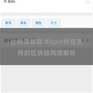 比特派教程 Bitpie钱包支持的区块链网络解析