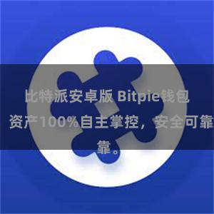 比特派安卓版 Bitpie钱包：资产100%自主掌控，安全可靠。