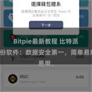 Bitpie最新教程 比特派备份软件：数据安全第一，简单易用。