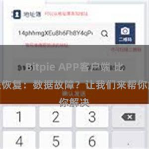 Bitpie APP客户端 比特派恢复：数据故障？让我们来帮你解决