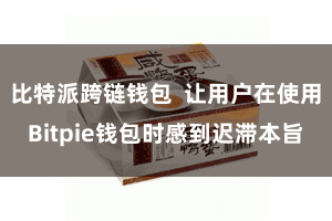比特派跨链钱包 让用户在使用Bitpie钱包时感到迟滞本旨